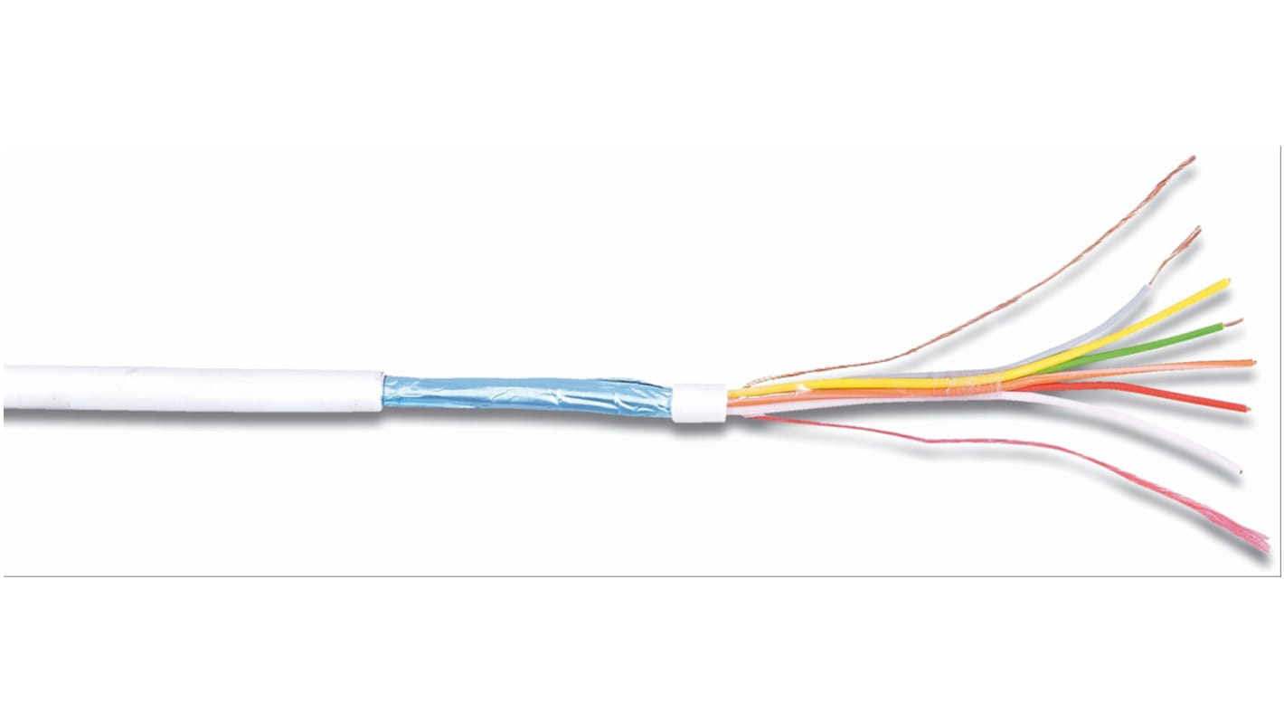 Control Cable 10žilový plocha průřezu 0,22 mm², 200 V PVC plášť , vnější průměr: 5.5mm RS PRO 100m