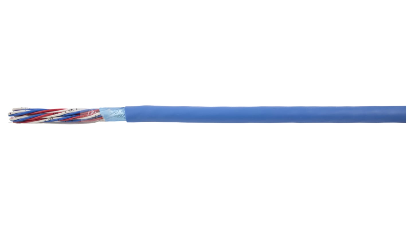 RS PRO Data Cable, 1 Pairs, 2 Cores, 0.88 mm², Screened, 100m, Aluminium Tape Shield