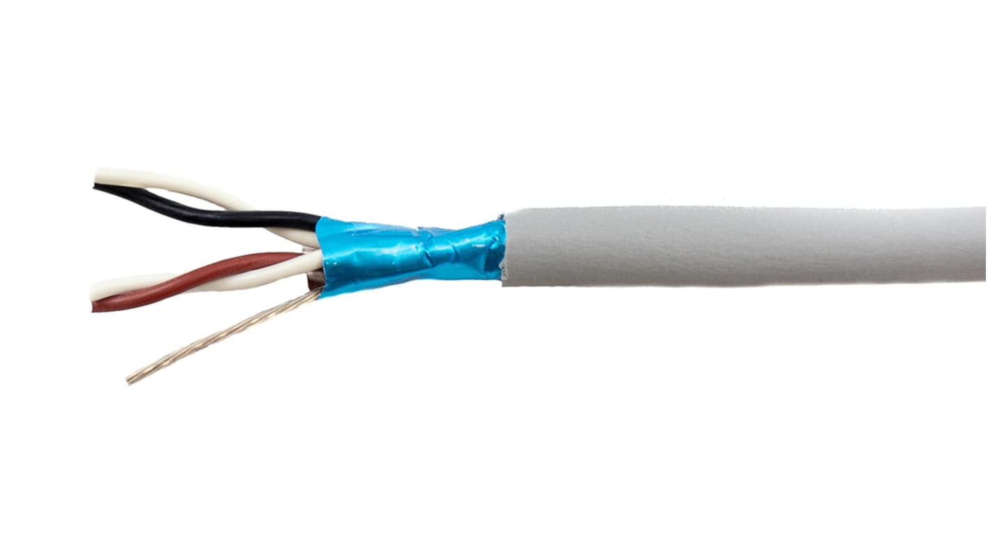Cable de datos apantallado Alpha Wire Ecogen Ecocable Mini de 4 conductores, 2 pares, 0.15 mm², 26 AWG, long. 30m, Ø