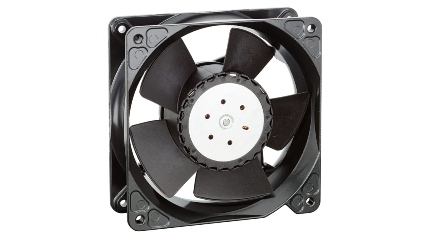 ebm-papst 4100 NH8 - S-Force Series Axial Fan, 24 V dc, DC Operation, 570m³/h, 120W, IP54, 119 x 119 x 38mm