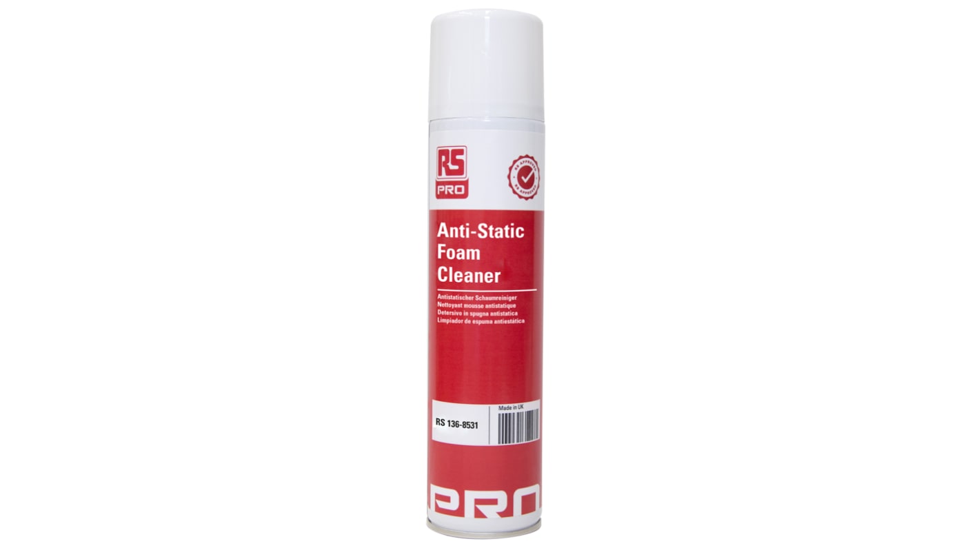 RS PRO 400ml Anti-Static Foam Cleanser