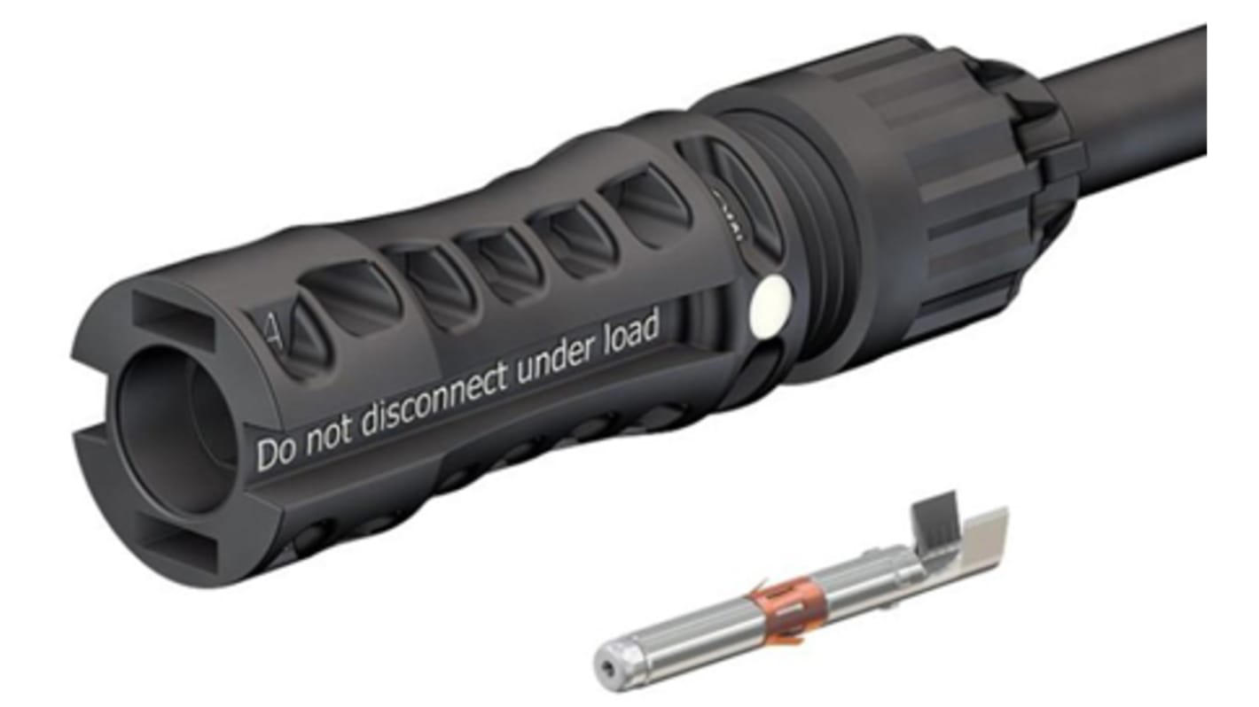 ABB MC4光伏连接器 MC4-Evo2系列, 电缆安装, 插头连接器, 公插, 额定1.5 kV 45A