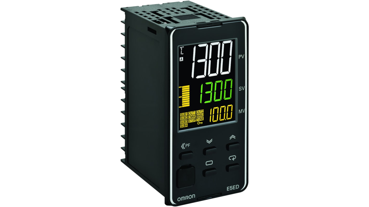 Rs-Online Termoregolatori PID Omron E5ED 100 → 240 V c.a. 48 x 96mm 1 uscita Relè