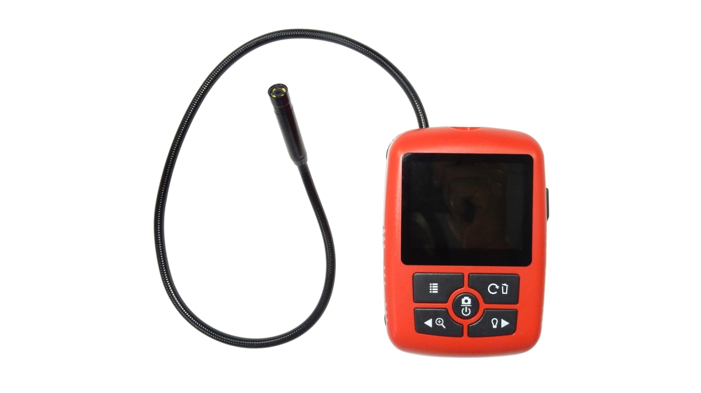 RS PRO 8mm probe Inspection Camera, 450mm Probe Length, 960 x 240pixels Resolution, LED Illumination, ABS