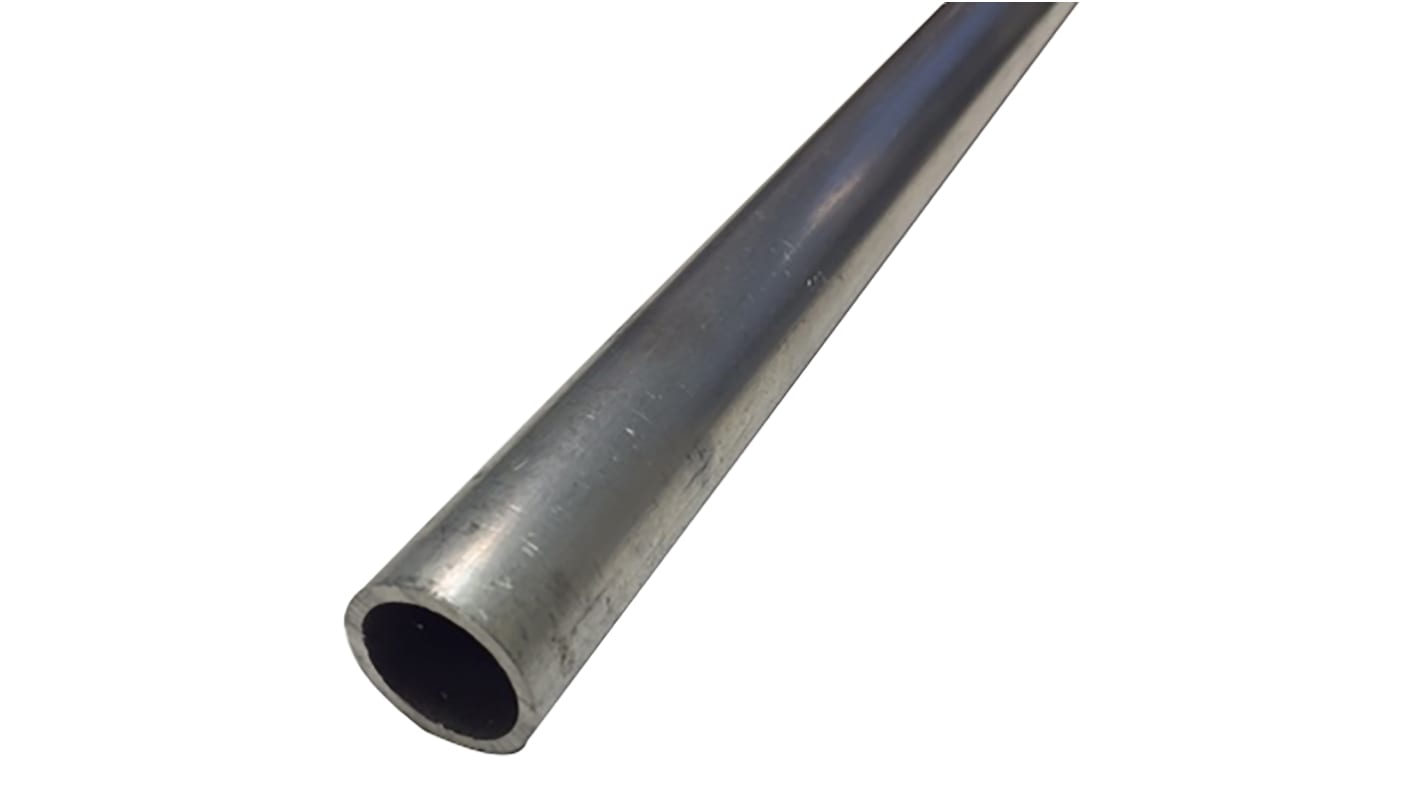 Round Aluminium Metal Tube, 40mm OD, 1m L, 3mm Thickness