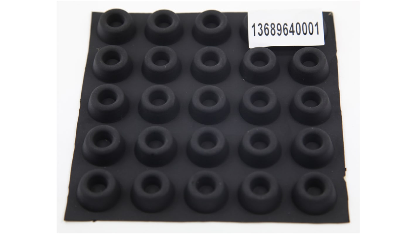 RS PRO Rubber Feet for Use with Extruded Aluminium Enclosures, 22 x 10mm