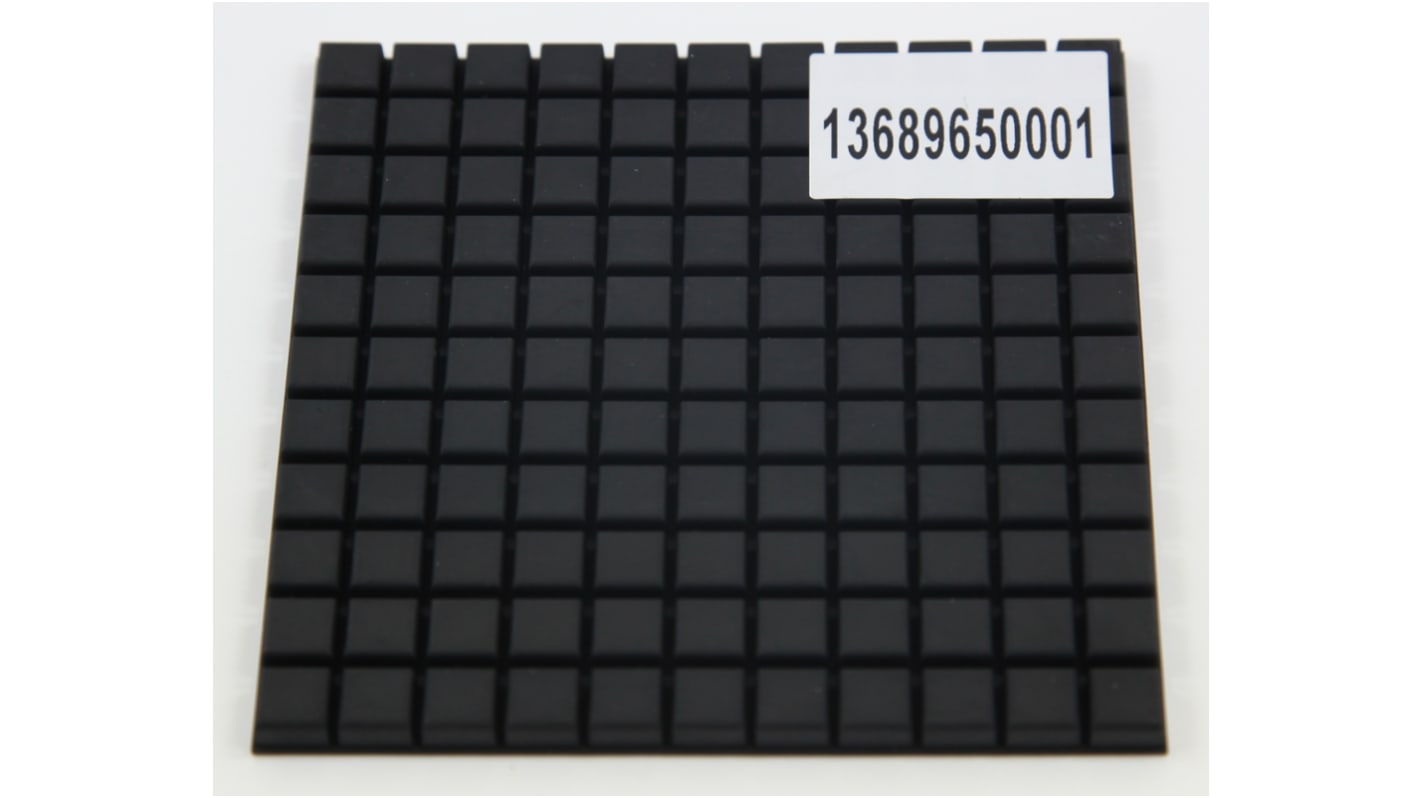 RS PRO Rubber Feet for Use with Extruded Aluminium Enclosures, 10 x 10 x 5mm