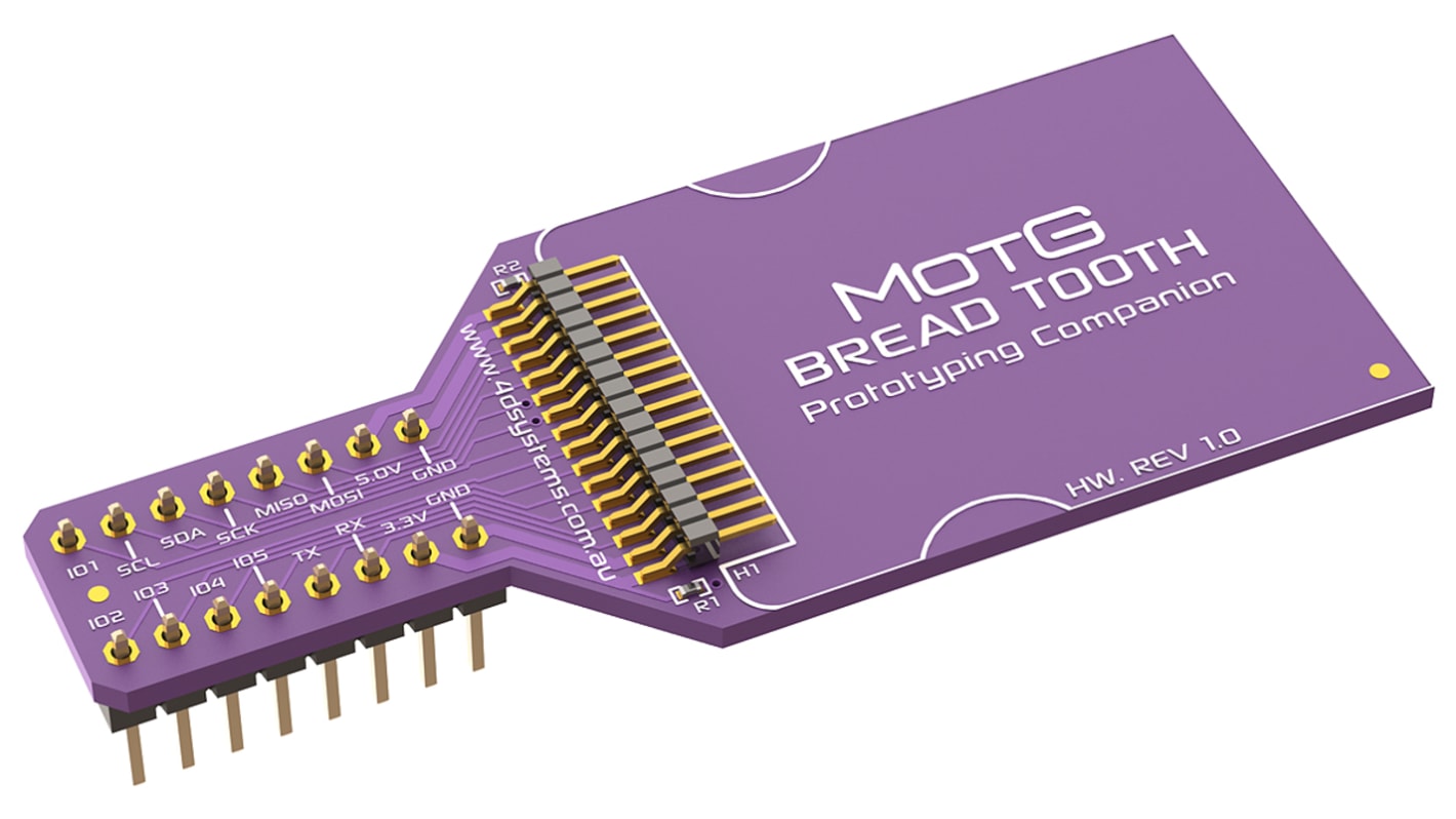 4D Systems MOTG Breadtooth Breakout Board for gen4 LCD Displays