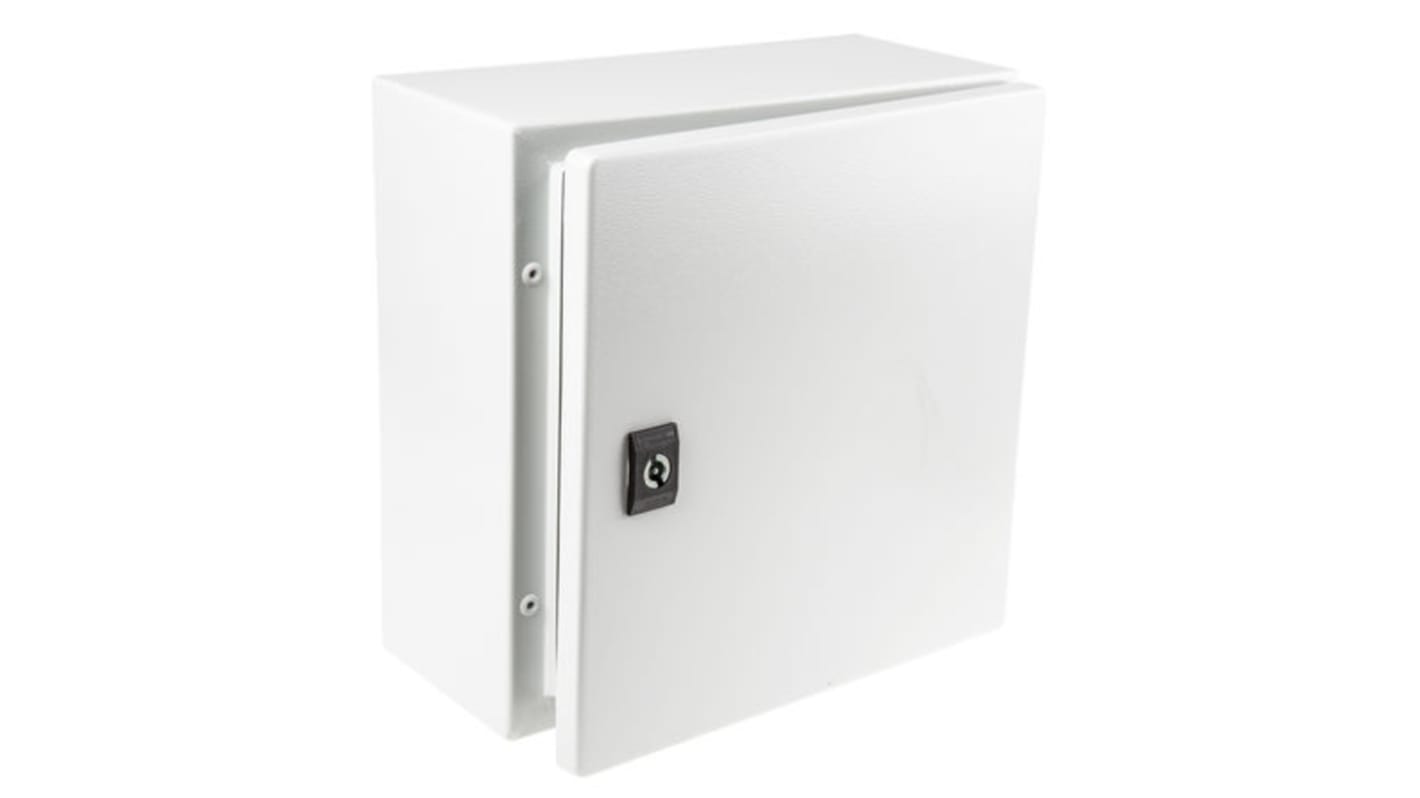 Nástěnná krabice, řada: Spacial CRN IP66 s prostými dvířky Ocel Šedá 300 x 300 x 150mm