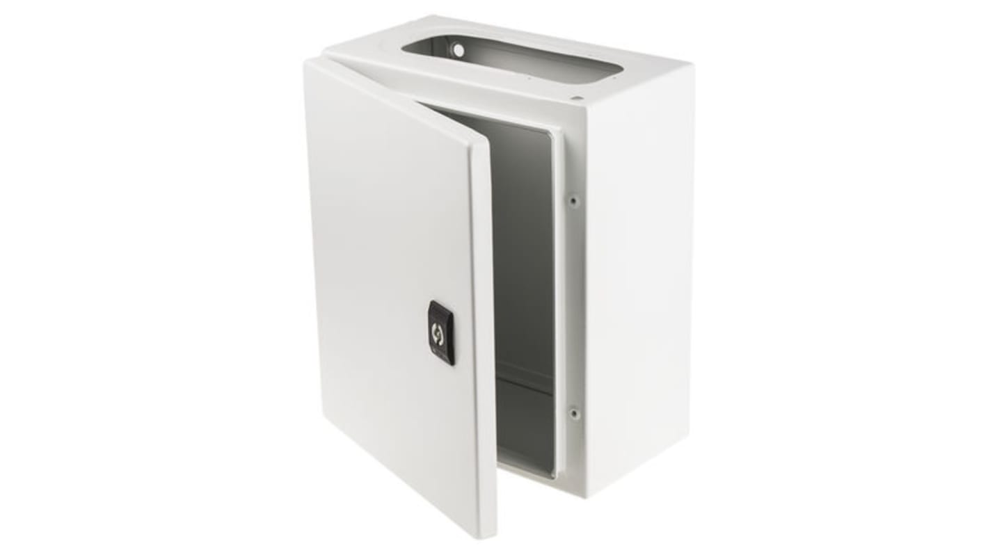 Szafka ścienna rozdzielcza 400 mm 300 mm 200mm Stal Schneider Electric, z drzwiami zwykłymi RAL 7035