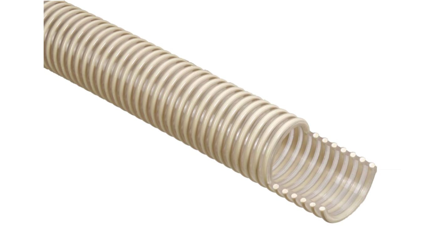 RS PRO PVC, Hose Pipe, 32mm ID, 39.2mm OD, Clear, 10m