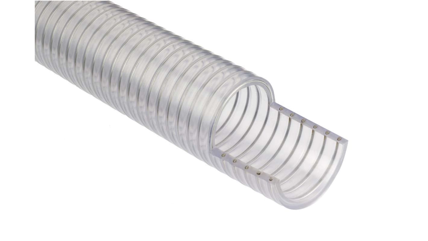 Manguera reforzada RS PRO de PVC Transparente, long. 5m, Ø int. 19mm, para Industrial