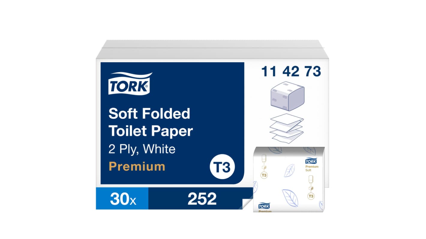 Tork 252 Sheets Toilet Roll, 2 ply