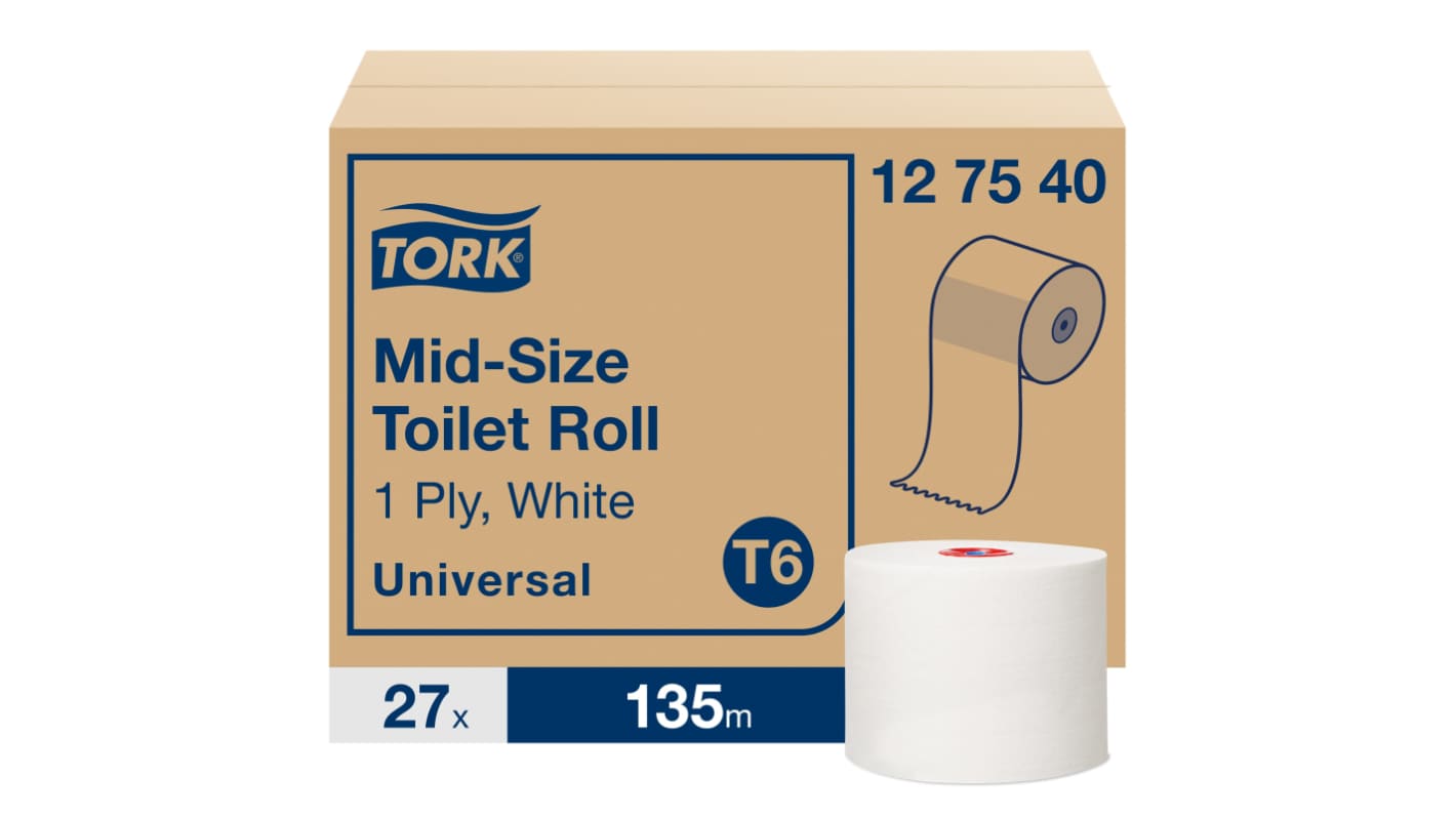 Carta igienica Tork Colore bianco Universal Misura media