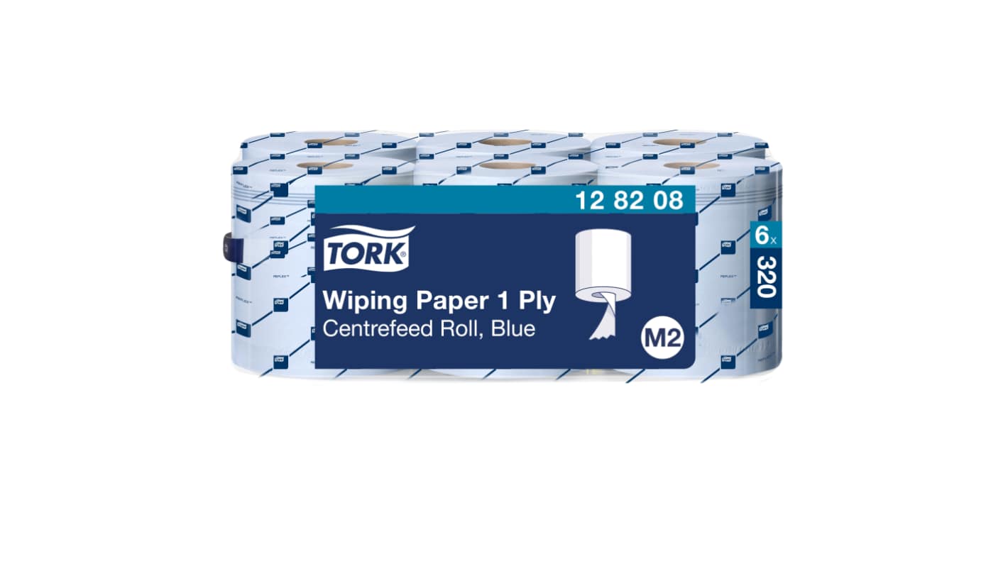 Tork Rolled Blue Paper Towel, 320 m x 200mm