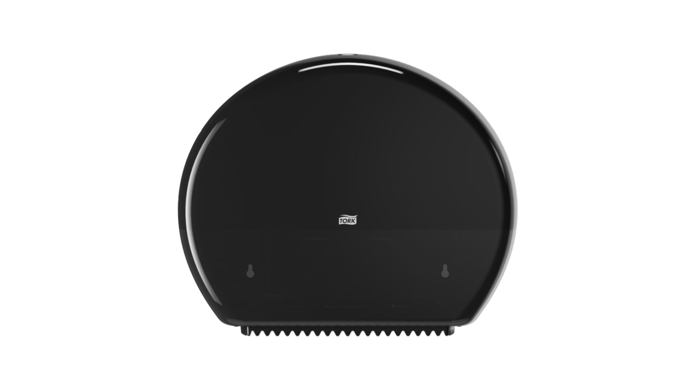 Tork Black Plastic Toilet Roll Dispenser, 133mm x 360mm x 437mm