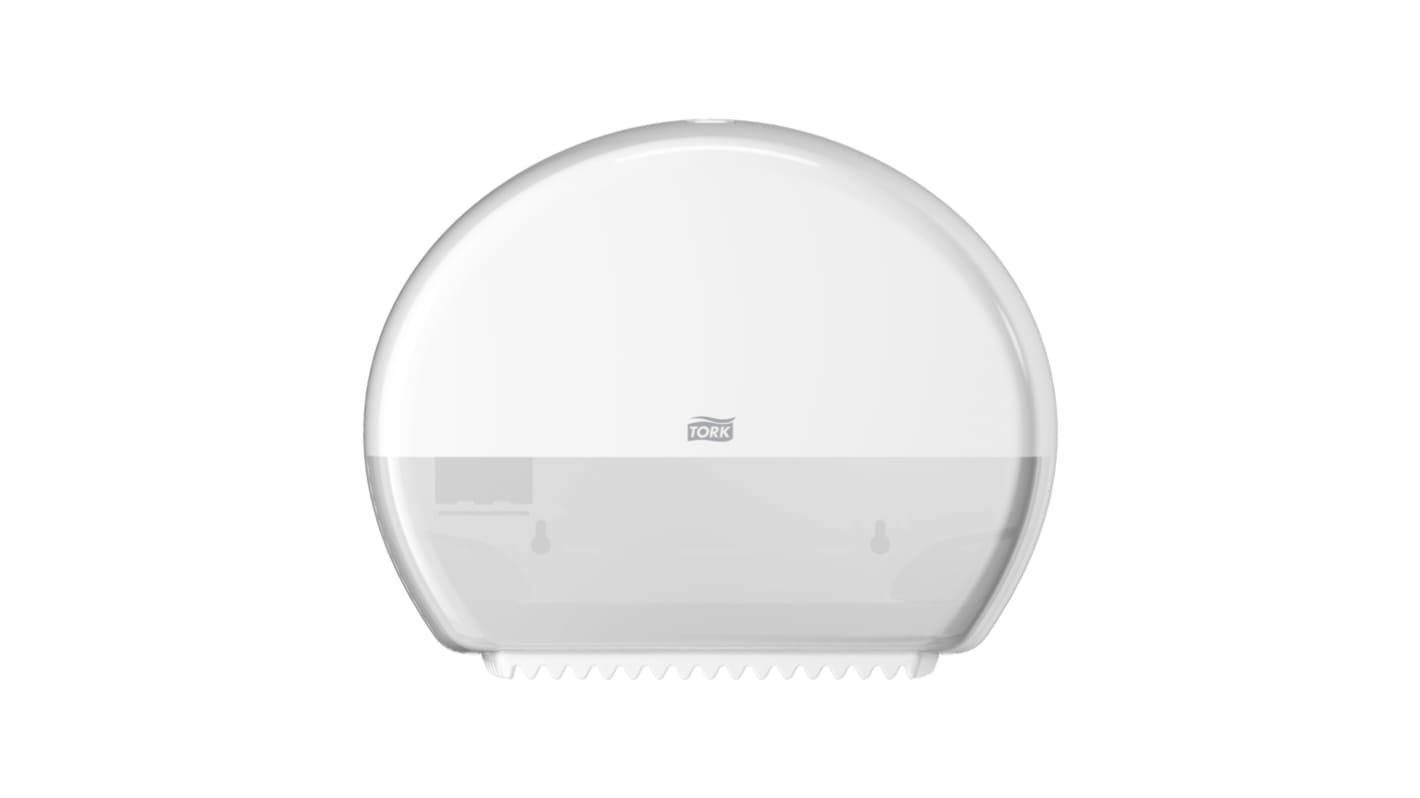 Tork White Plastic Toilet Roll Dispenser, 132mm x 275mm x 345mm