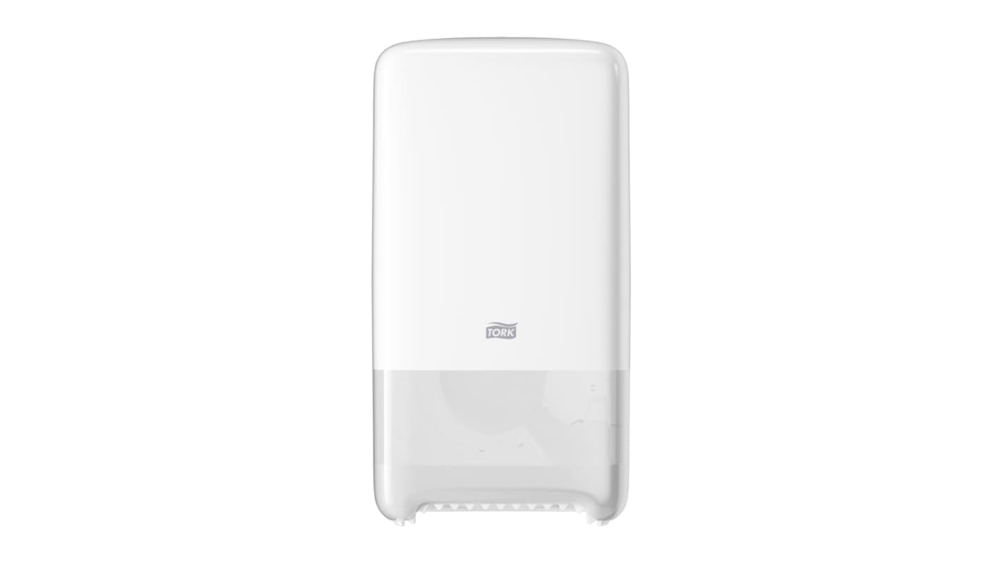 Distributeur de papier toilette Blanc, 140mm x 344mm x 184mm