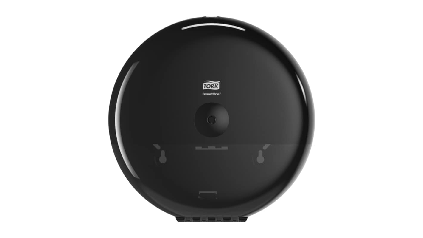 Tork 壁挂式卫生间纸巾盒, 塑料制, 269mm x 269mm x 156mm, 黑色, SmartOne系列