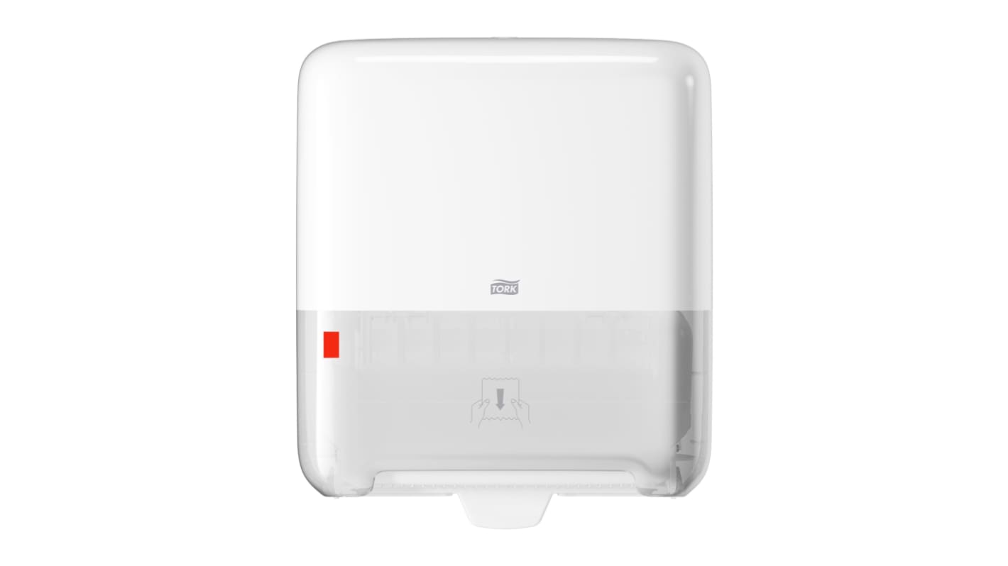 Tork Plastic White Wall Mounting Paper Towel Dispenser, 203mm x 372mm x 337mm