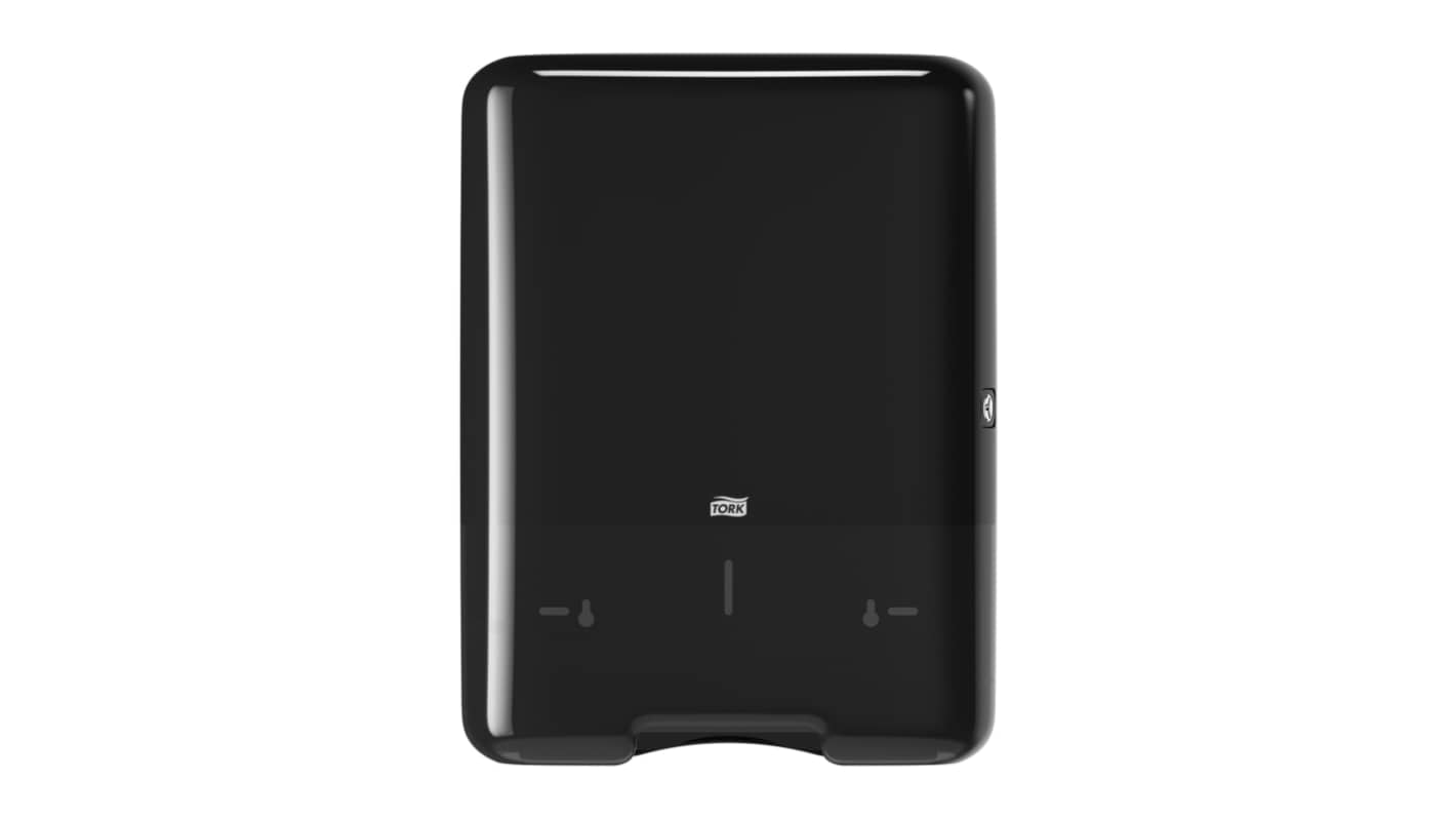 Tork Plastic Black Wall Mounting Paper Towel Dispenser, 136mm x 439mm x 333mm