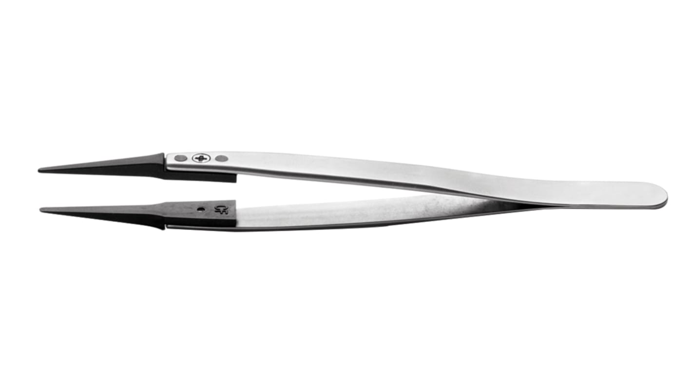 Pinzette RS PRO 242CFR.SA in Acciaio inox, 130 mm mm, anti-magnetiche