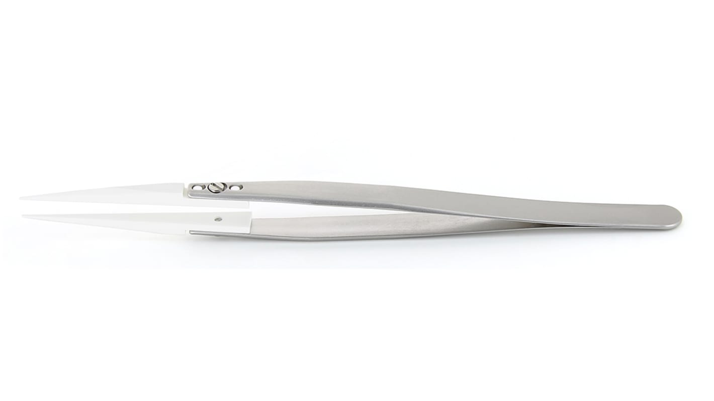RS PRO 50 mm, Stainless Steel, Fine, Tweezers