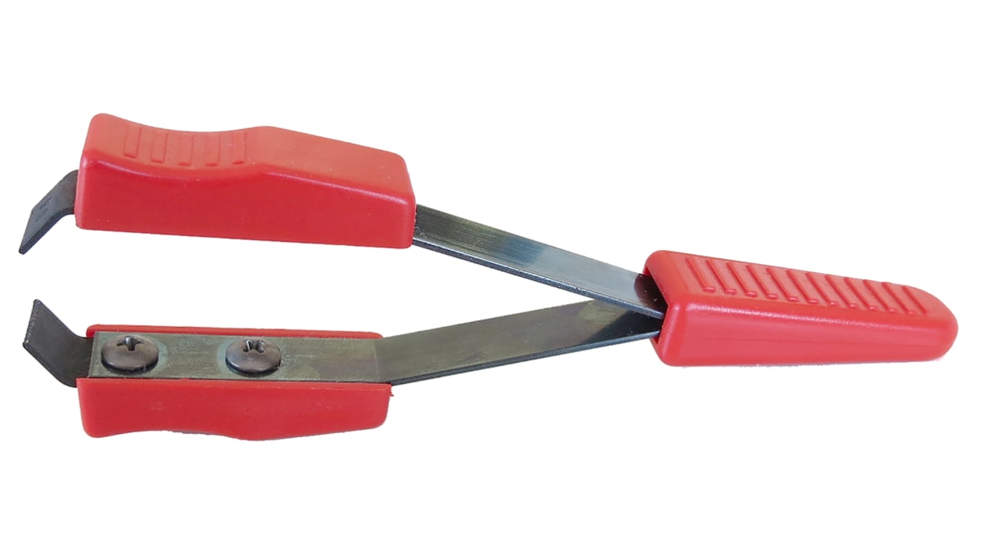 RS PRO 125 mm, Carbon Steel, Serrated, Tweezers
