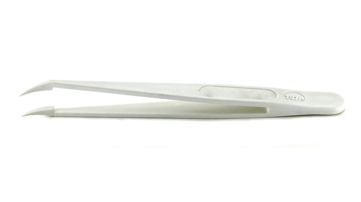 RS PRO, Pincetter, Delrin kunststof, Buet, spids, , Umagnetisk 707A.DG, Længde: 115 mm