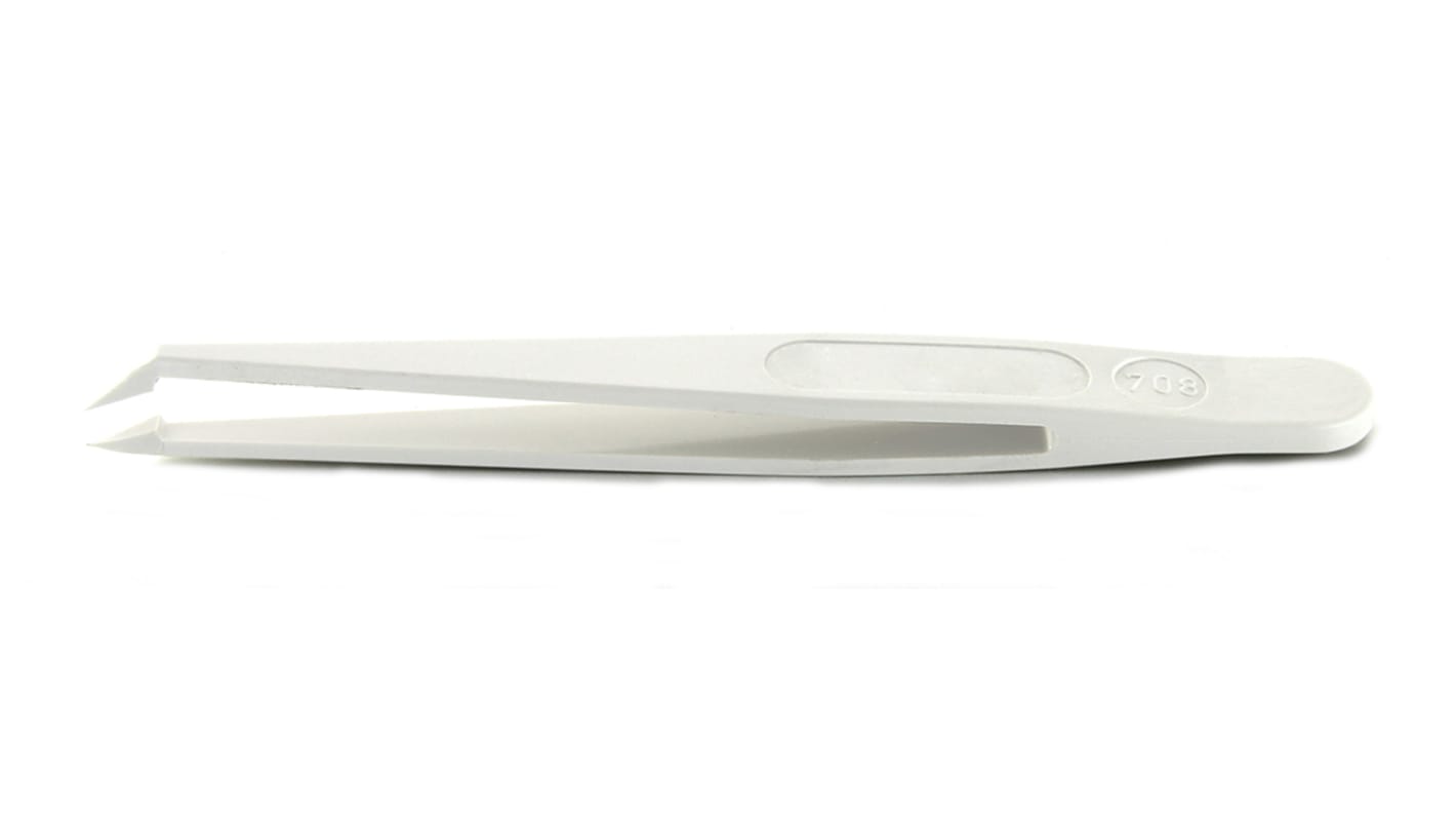 RS PRO, Pincetter, Delrin kunststof, , Spids; bukket, , Umagnetisk 708.DG, Længde: 110 mm