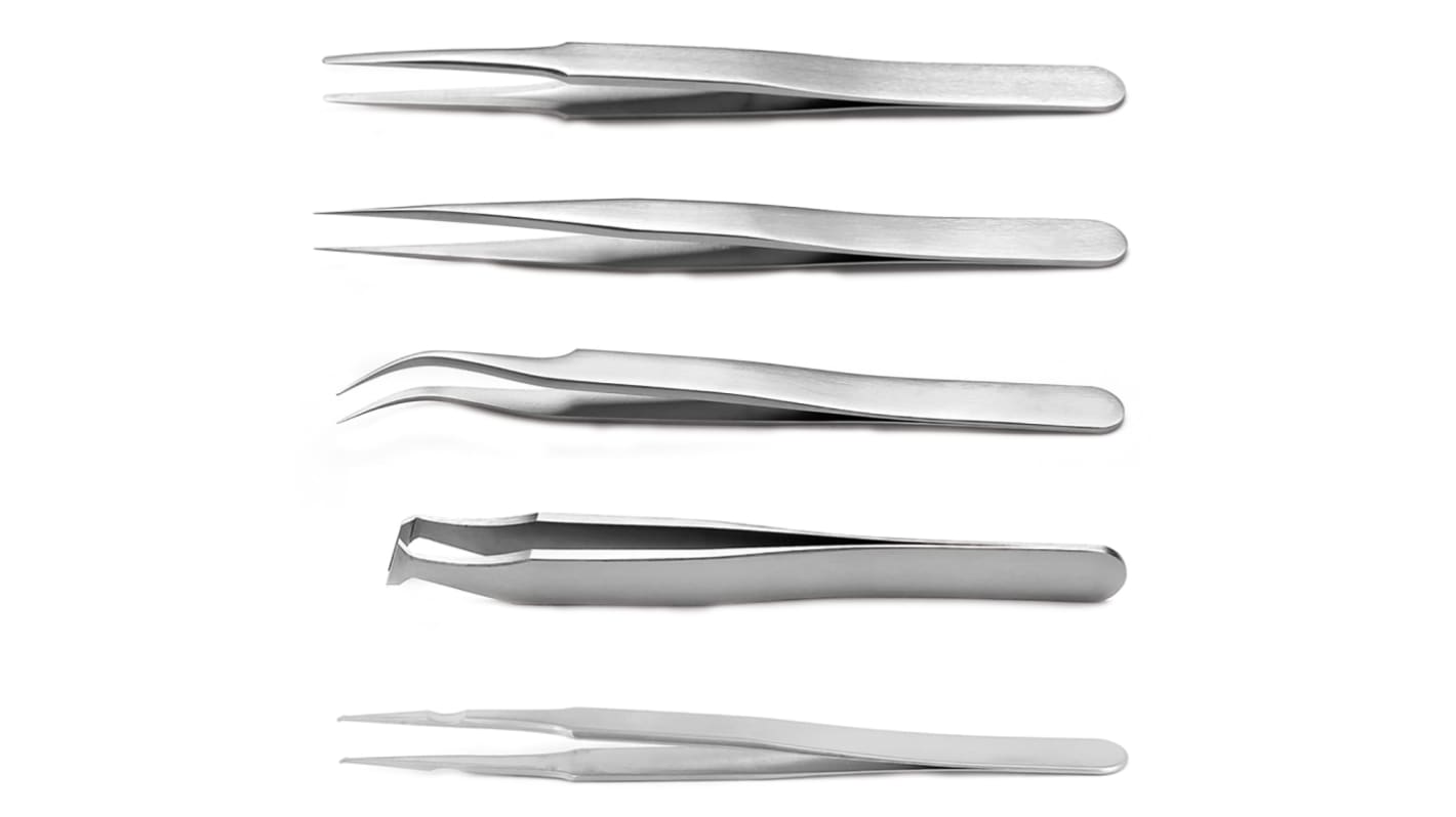 RS PRO Metal, Tweezer Set