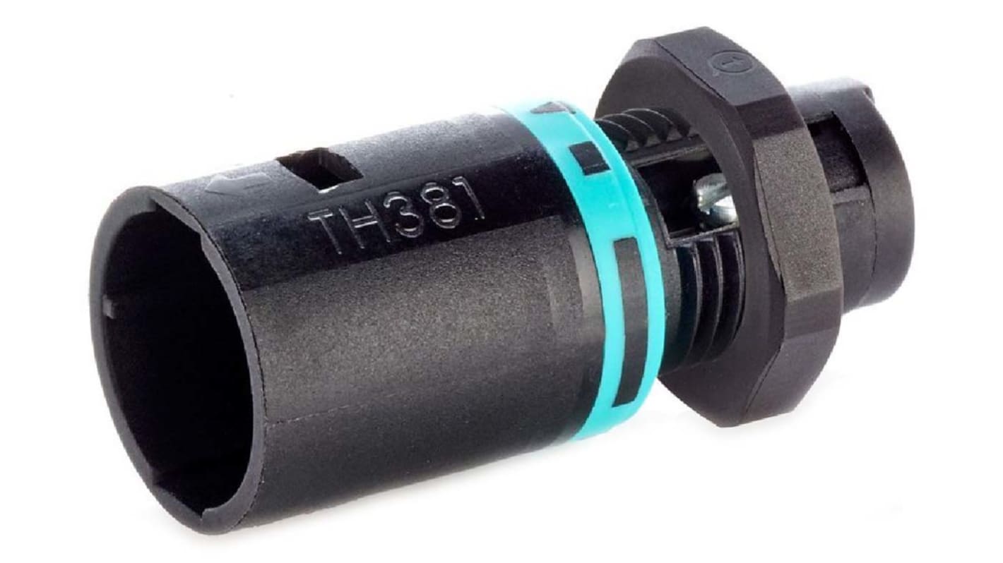 RS PRO Tee Plug, 2-Pole, Male, 1-Way, Panel Mount, 10A, IP68