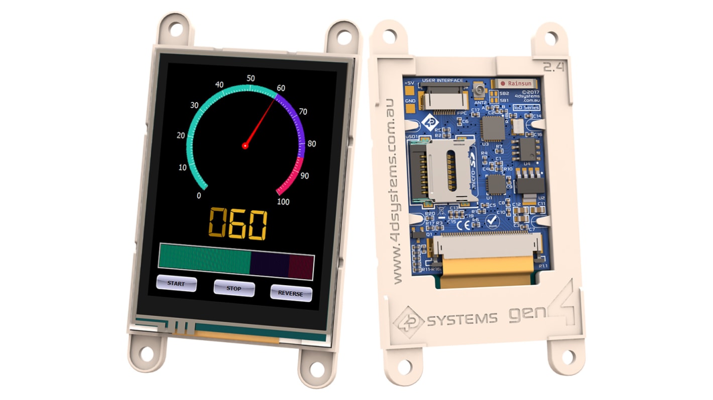 4D Systems gen4-IoD-24T TFT LCD Colour Display / Touch Screen, 2.4in, 240 x 320pixels