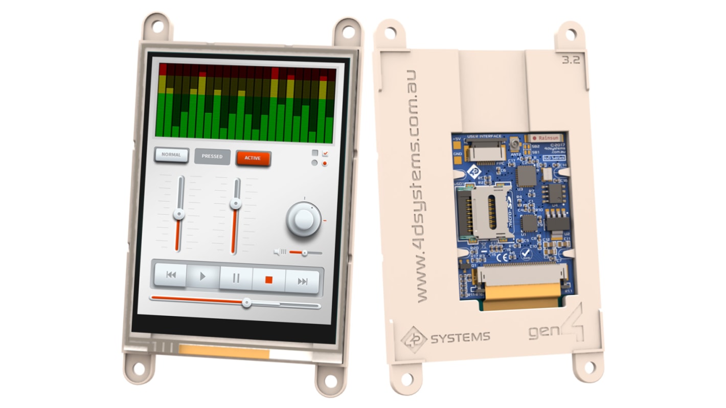 4D Systems SK-gen4-IoD-32T TFT LCD Colour Display / Touch Screen, 3.2in, 240 x 320pixels