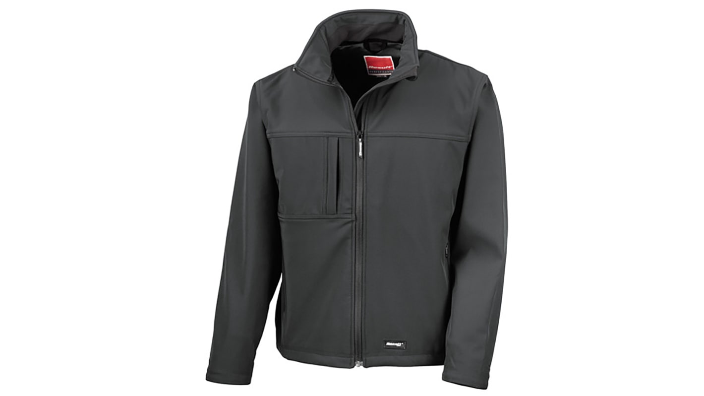 RS PRO Black, Waterproof Softshell Jacket, L