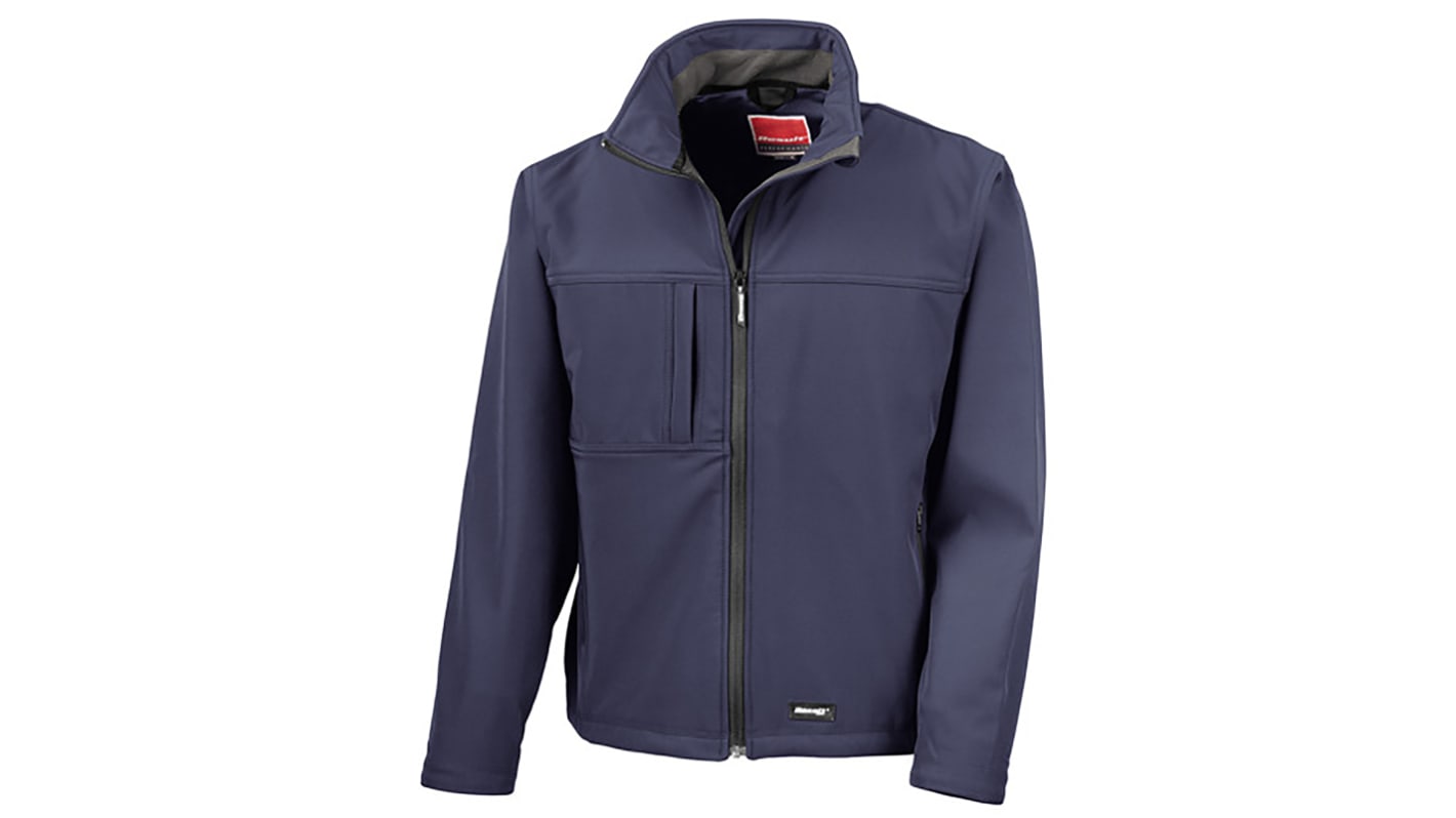 RS PRO Herren Softshell Jacke, wasserdicht Elastan, Polyester Marineblau, Größe XXL