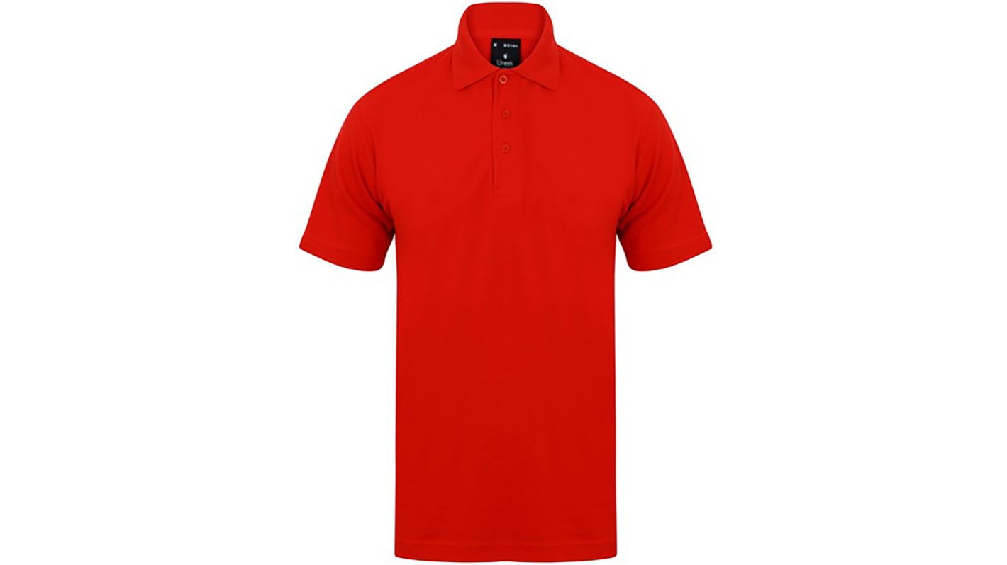 RS PRO Red Cotton, Polyester Polo Shirt, UK- L, EUR- L