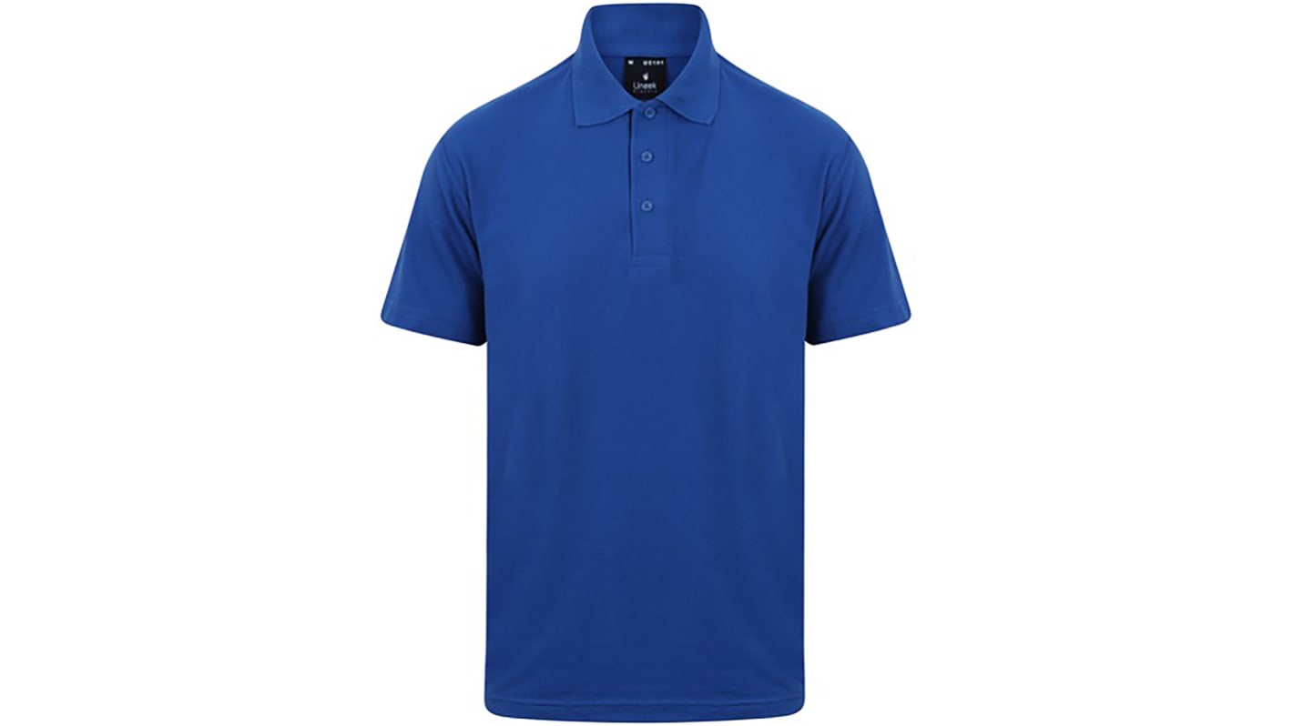 RS PRO Royal Blue Cotton, Polyester Polo Shirt, UK- XXL, EUR- XXL