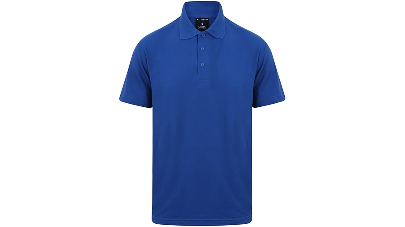 Bright blue polo shirt outlet