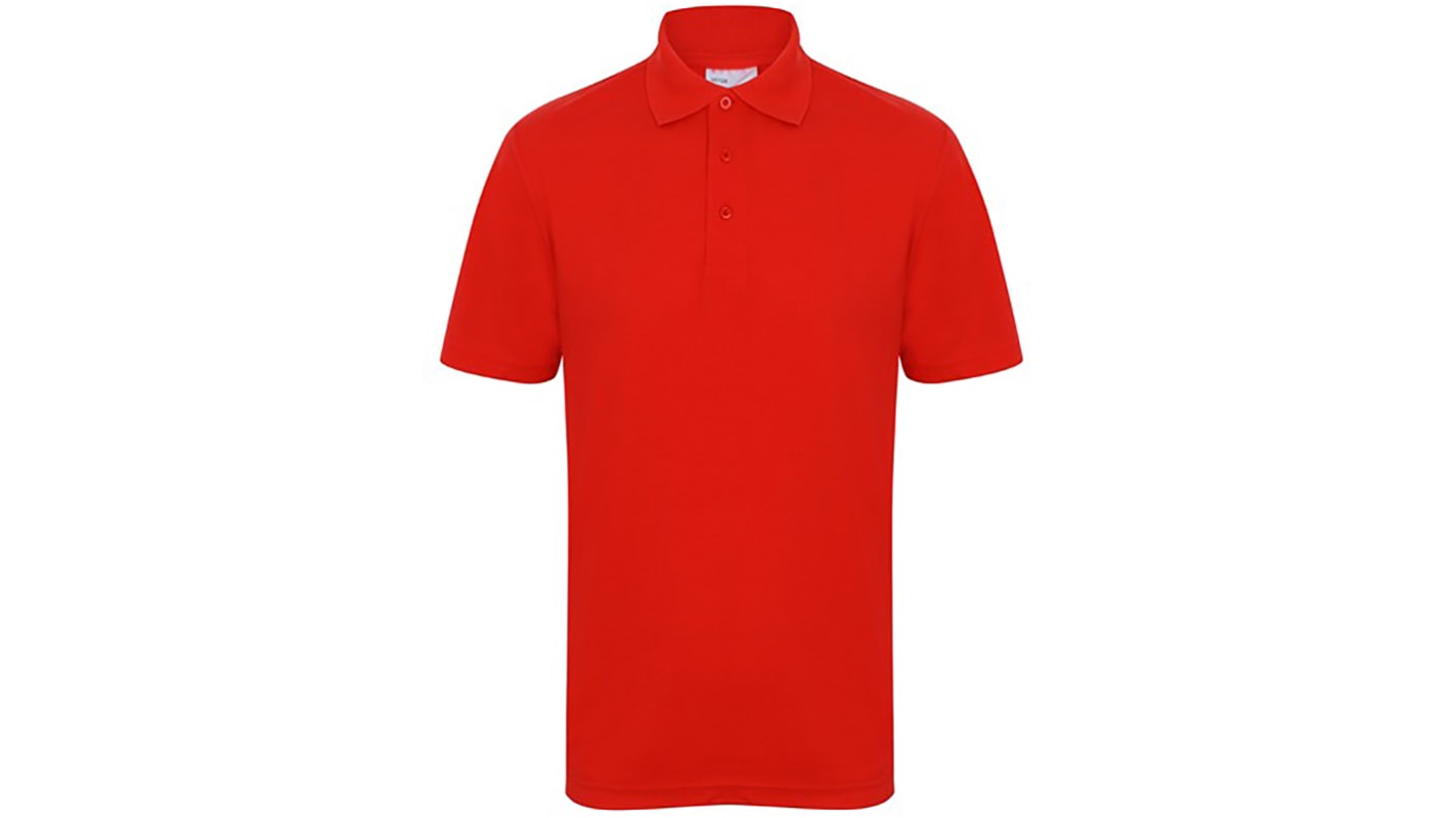 RS PRO Red Cotton, Polyester Polo Shirt, UK- S, EUR- S