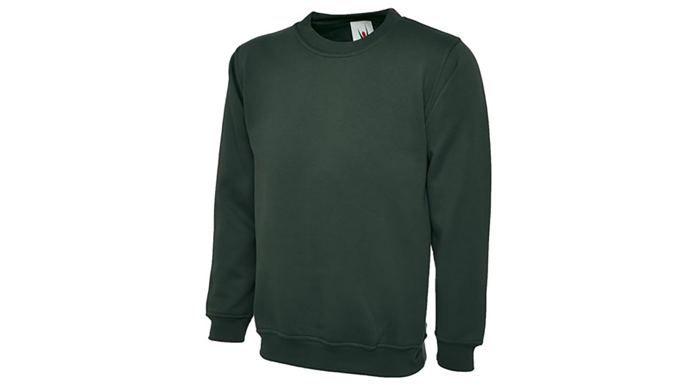 RS PRO Green Polyester, Cotton Unisex's Work Sweatshirt L