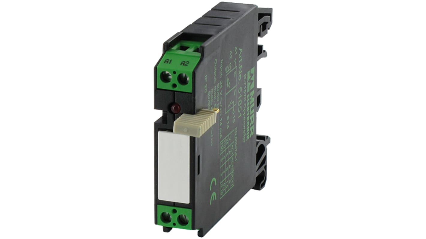 Murrelektronik Limited Interface Relay, DIN Rail Mount, 24V dc Coil, SPST, 1-Pole, 5A Load