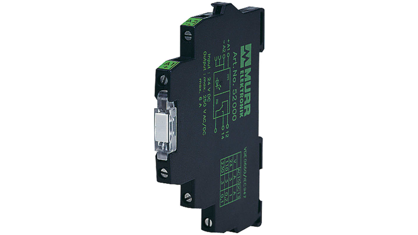 Murrelektronik Limited Interface Relay, DIN Rail Mount, 230V ac Coil, SPDT, 1-Pole, 6A Load