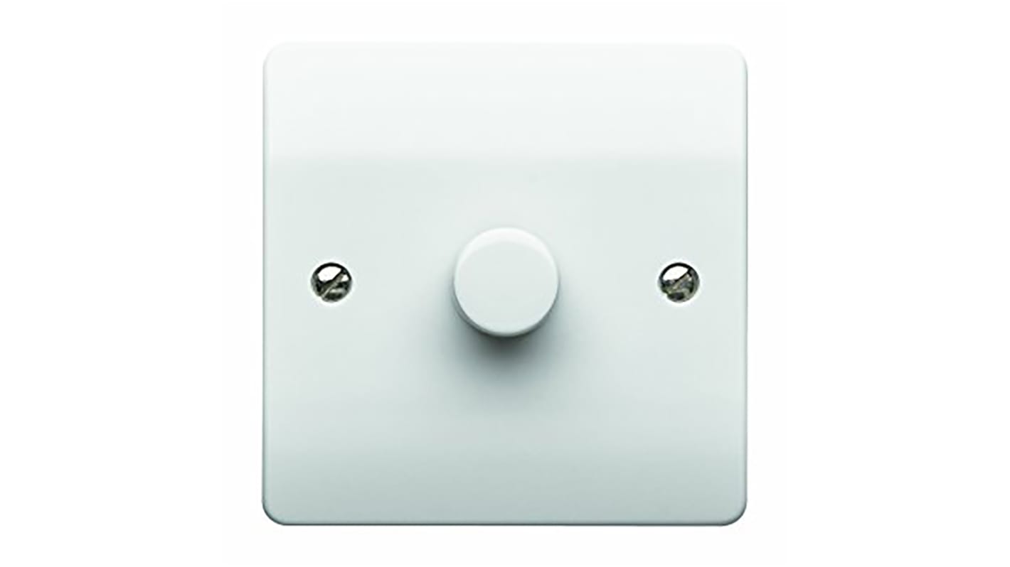 MK Electric 2 Way 1 Gang Dimmer Switch, 240V ac, 70W