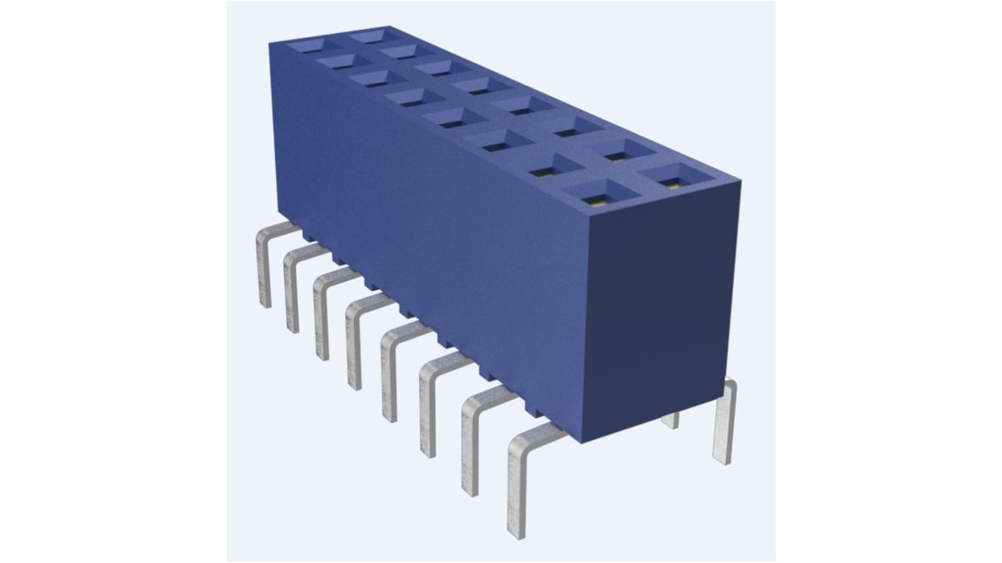 Gniazdo PCB 16 -pinowe 2 -rzędowe raster: 2.54mm Gniazdo Proste Przewlekany