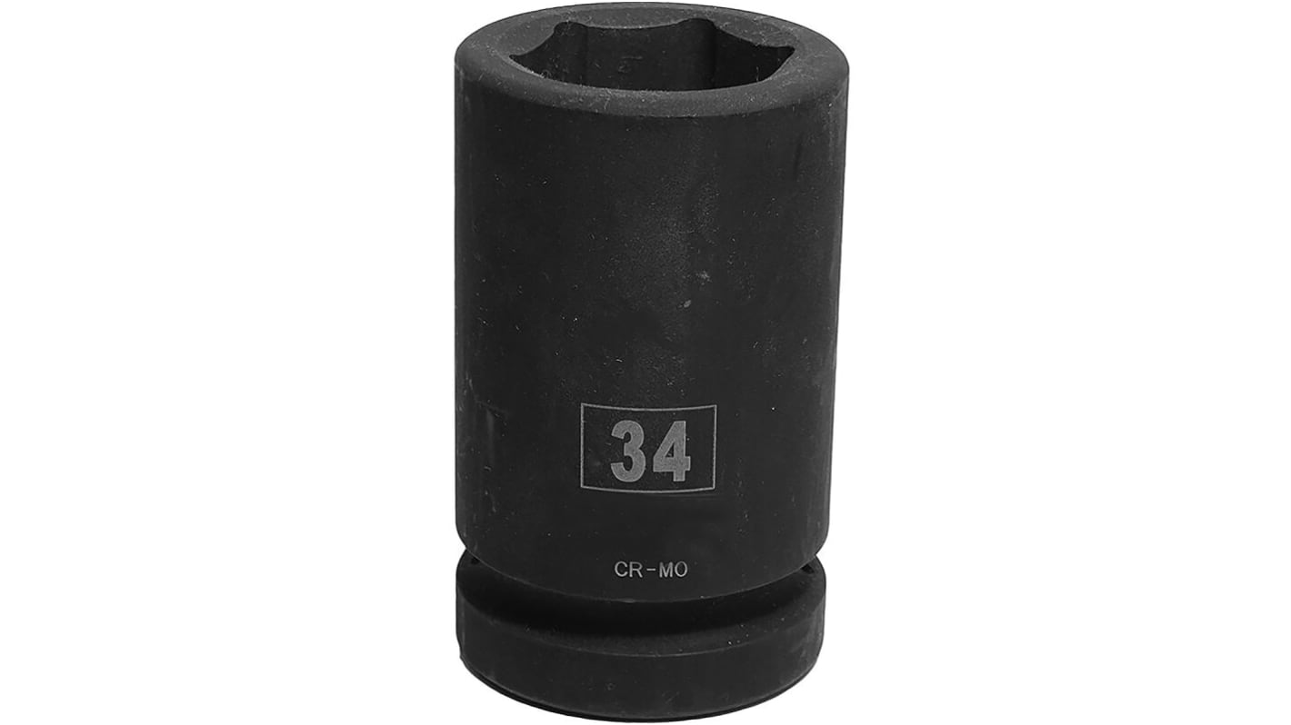 RS PRO 34mm, 1 in Drive Impact Socket