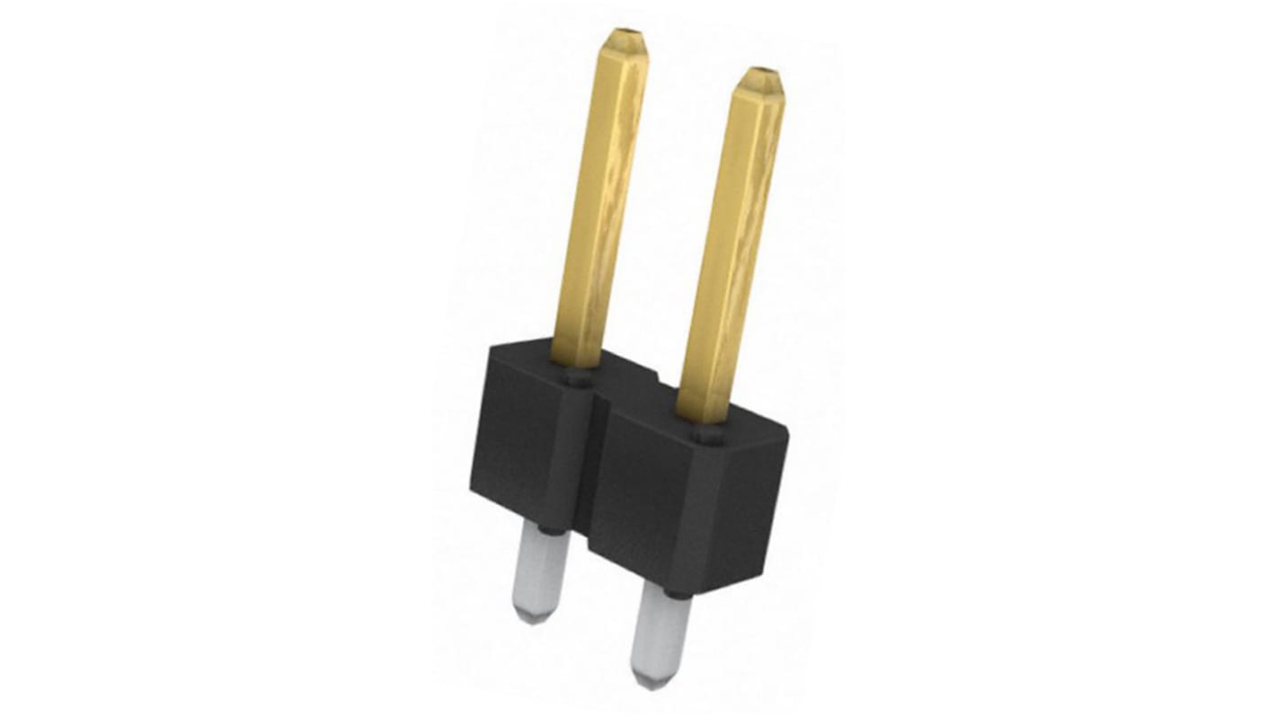 Złącze szpilkowe 2-pinowe raster: 2.54mm -rzędowe Amphenol Communications Solutions Przewlekany 3.0A 1,5 kV