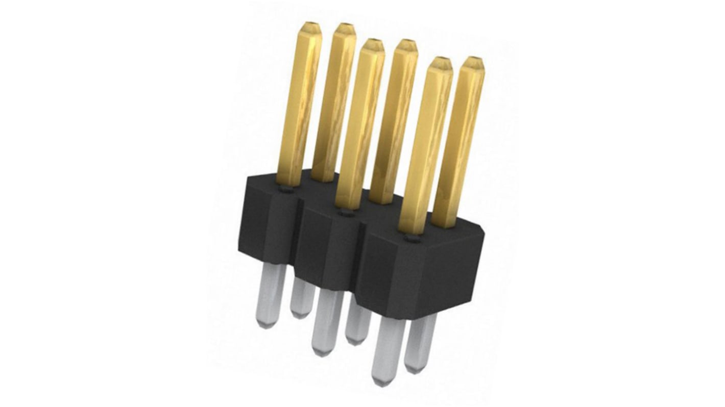 Connettore maschio Amphenol Communications Solutions, 6 vie, 2 file, passo 2.54mm