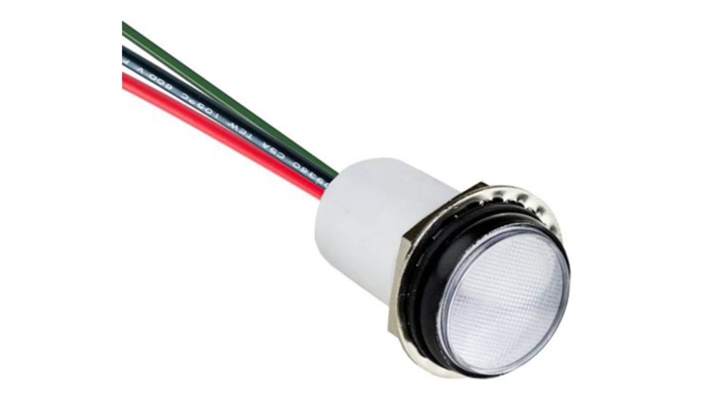 VCC Green, Red Panel Mount Indicator, 17.5mm Mounting Hole Size, IP67