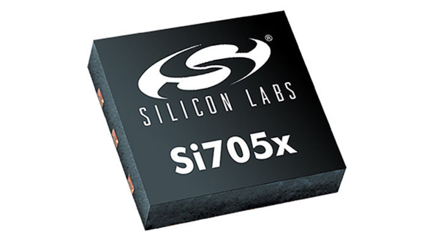 Silicon Labs Si7057 Series Digital Temperature Sensor, Voltage Output, Surface Mount, I2C, ±0.5°C, 6 Pins